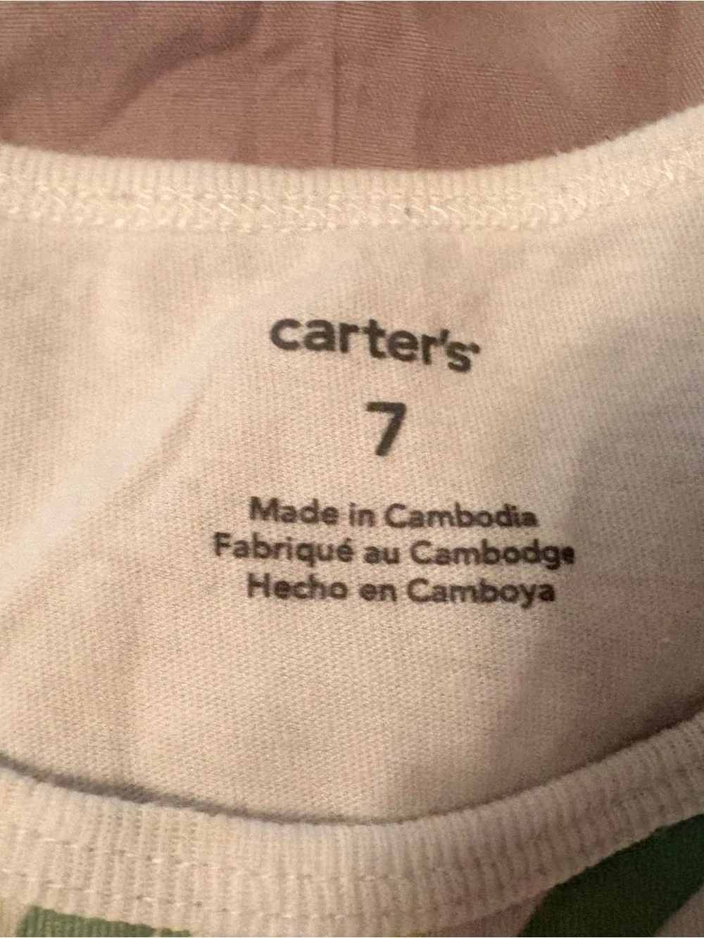 Carter's Girls' Floral White Tank Top - Cream with Multi-Color Floral